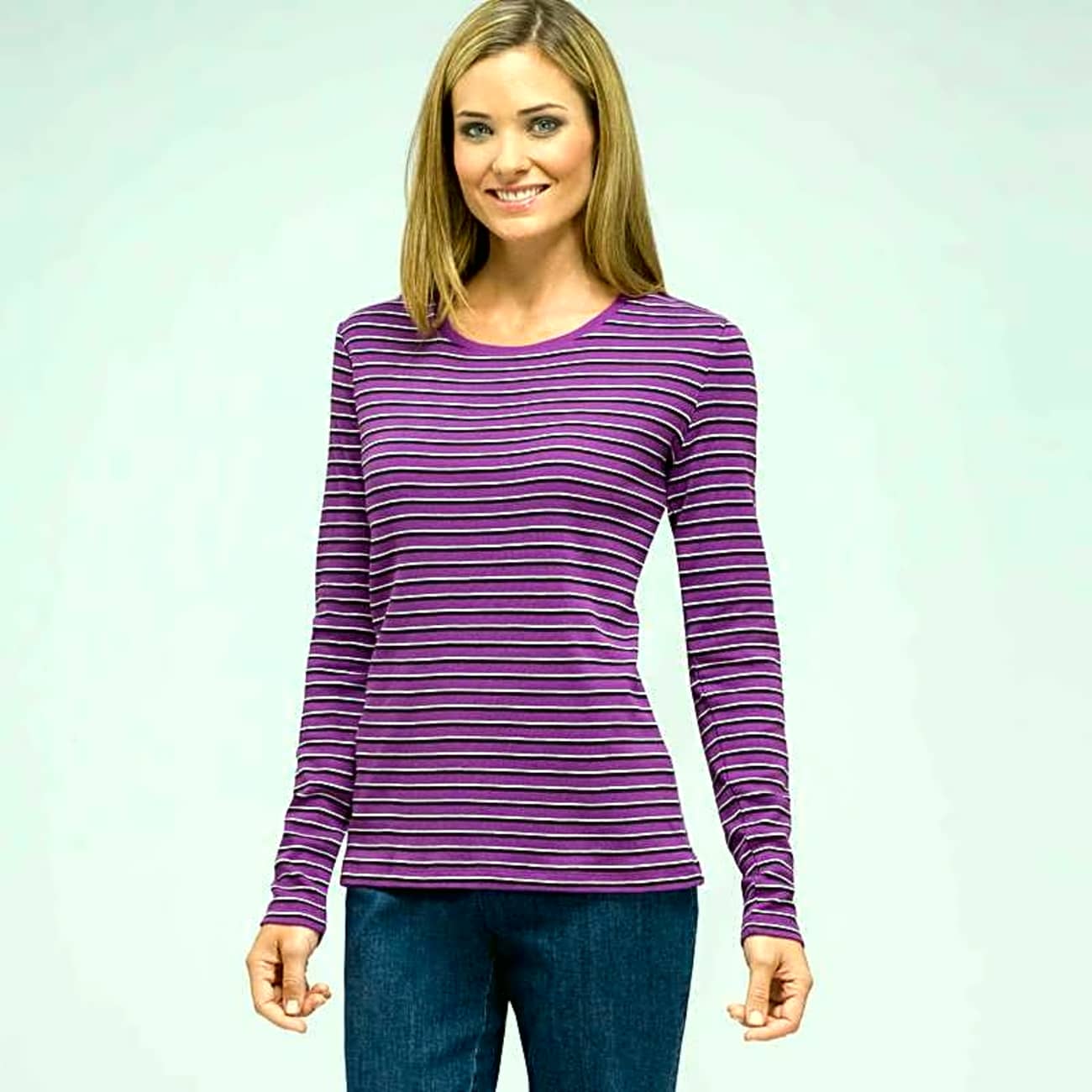 Long Sleeve Crew Neck Top