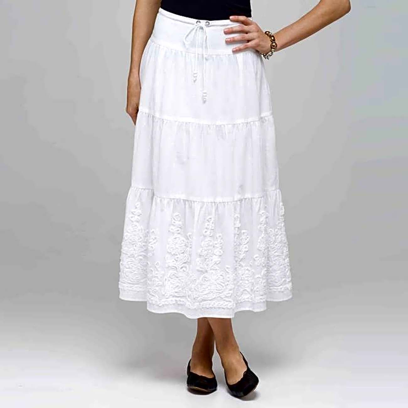 Long Tiered Skirt