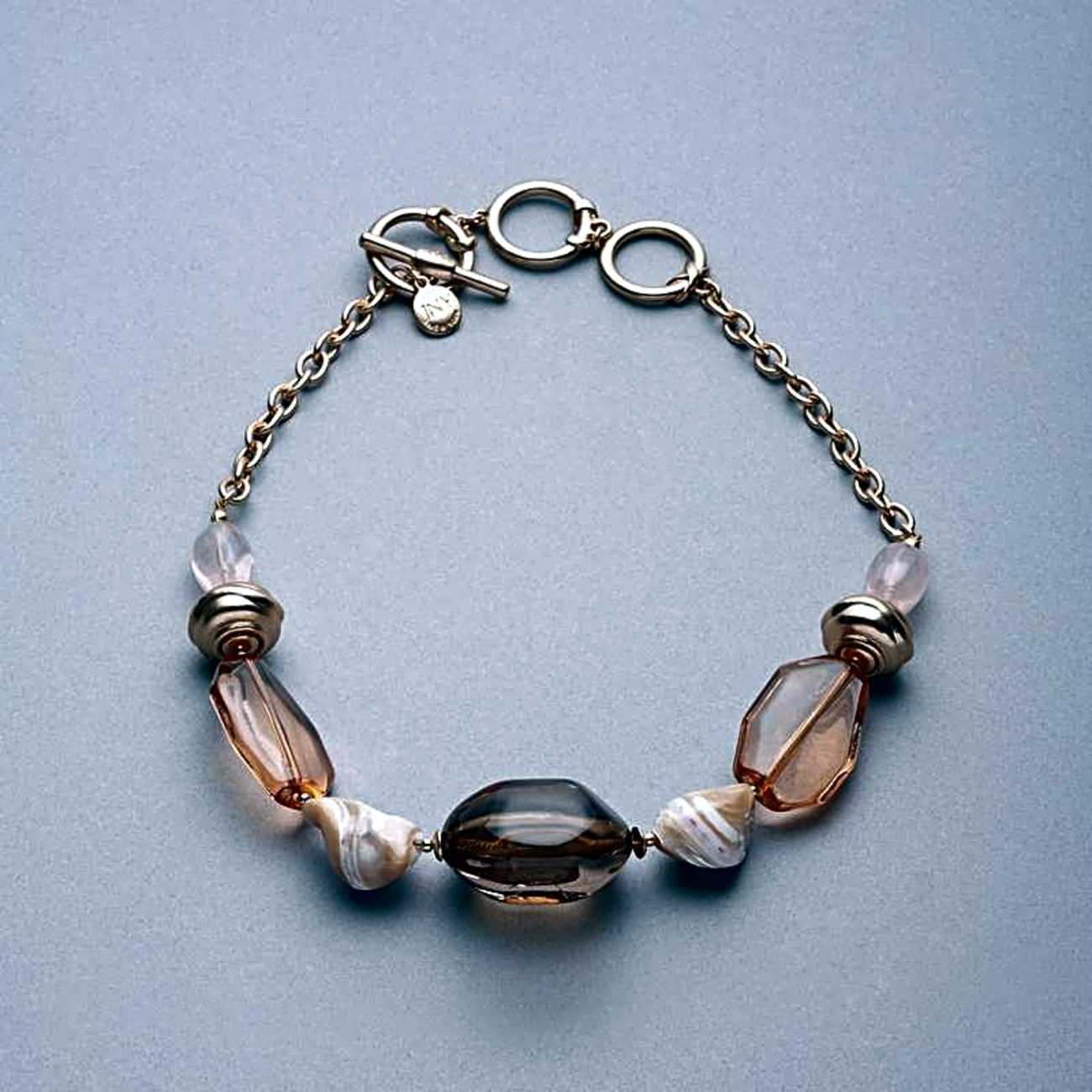 Pink and Brown Collar Necklace