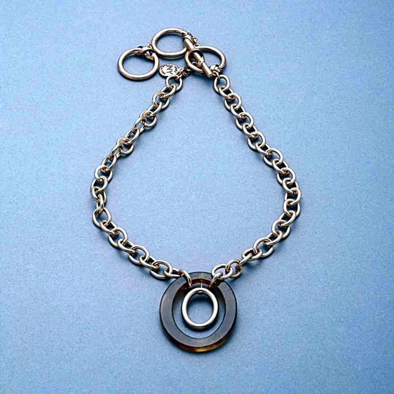 Double Hoop Long Necklace