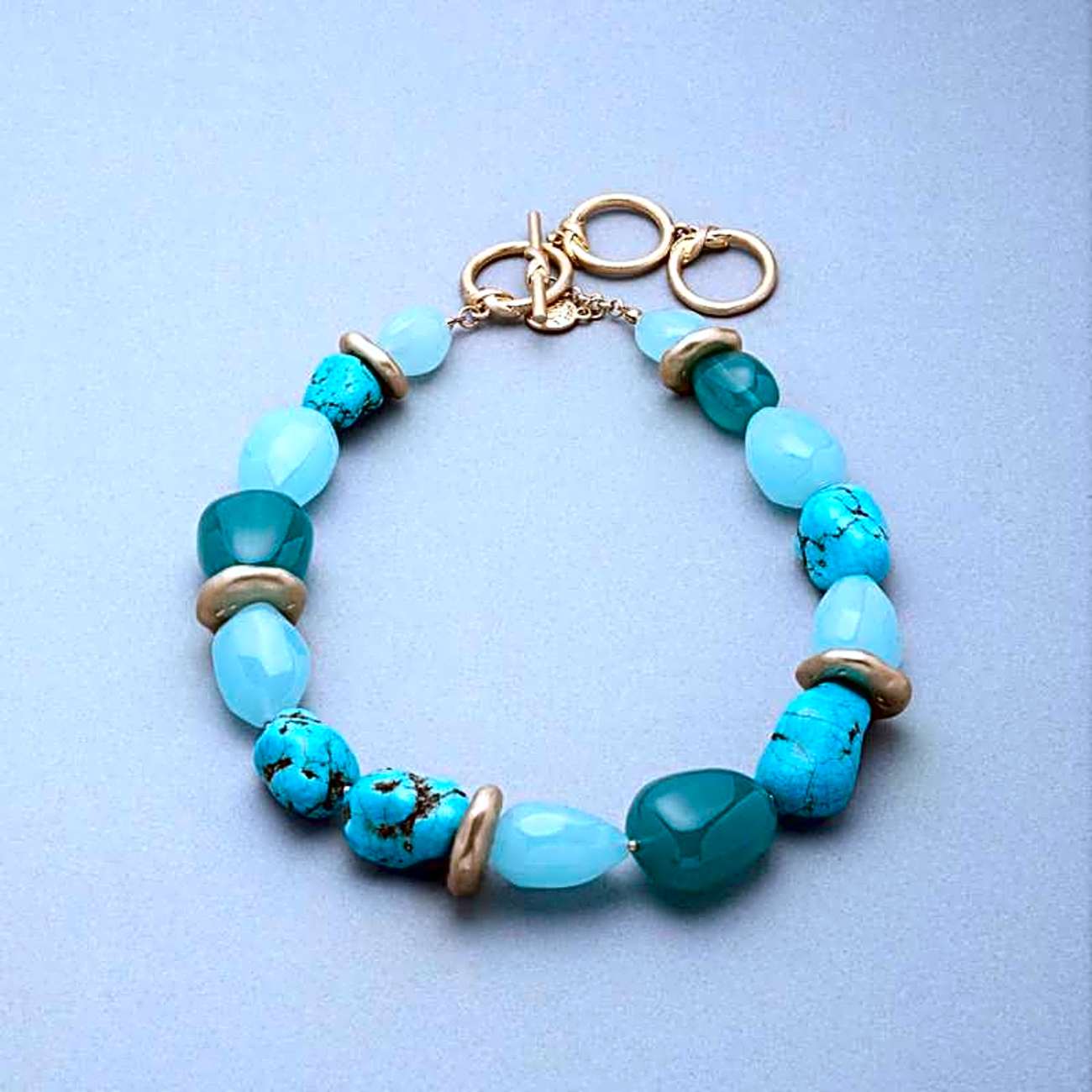 Turquoise and Gold Necklace