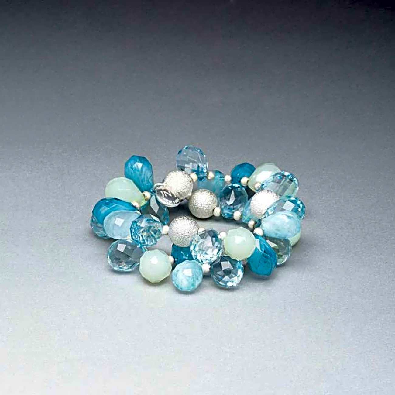 Green and Blue Stretch Bracelet
